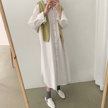 르엠마 바캉스룩 셔츠원피스 롱셔츠 정장룩 빅사이즈원피스 롱티셔츠 롱원피스 봄원피스 반팔원피스 가을원피스 여름 원피스 55772