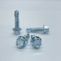 국산 육각 직결피스 나사 일반 철 양날 육각머리 14 x 32mm 화신, 일반철 육각 #14x280(500개) 화신, 국산 육각머리 직결피스나사 일반철 양날