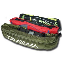 허리벨트형식 자동팽창식 구명조끼 다이와 씨울프 해양수산부인증, 다이와DF-9403, 카키