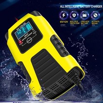 납산 배터리 3단계 오토바이 배터리 충전기 6v 납산 완전 지능형 수리 모터바이크 자동차 스쿠터용, 02 US Plug