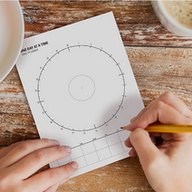 일일 생활일정표 방학계획표 10장 시간 스케쥴 24시간 하루 시계 데일리 먼슬리, 단품