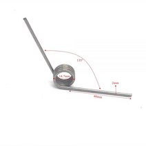 토션스프링 판스프링 롤스프링 인장스프링 코일스프링 와이어 직경 2mm 토션 스프링 135 도 40mm 다리 긴, 02 stainless steel_01 2mm