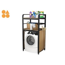 랙 경량랙 세탁실 건조기받침대 조립식 이중 수납장, 홑겹은 가림막이 없다.
