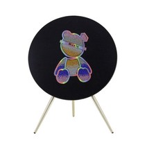 Beoplay A9 교체 스킨 MeMe John 프랑스 수제 핫 드릴 b&o a9 오디오 마스크 슈퍼 플래시 오스트리아 드릴 bo a9 스피커 마스크, 증기 환각 곰