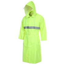 AJ-40061 생활 우의 형광코트 연두색 M~3XL 빅사이즈 코트우비 자켓 등산 아진