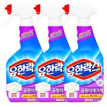 유한락스 곰팡이제거제 스프레이 600ml, 3개