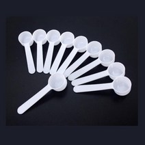 실험용 미니 플라스틱 계량 가루 시약 수저 10g 10개 교육