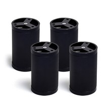 두일기업 가구다리 주름발통A 블랙 80mm 4개