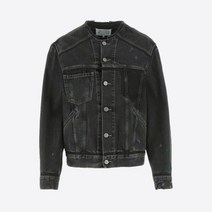 [메종마틴마르지엘라] [명품]마르지엘라 22FW 카라리스 페인티드 블랙 데님 자켓 S50A