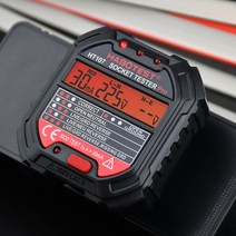 HT107 콘센트 소켓 테스터 디지털 플러그 AC 전압 감지 30mA RCD 테스트 극성 위상 검사 회로 검사기 바이, [01] HT107D Euro Socket