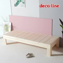 [데코라인] 코넬 니즈 300 원목 베드벤치 침대 DDR042, 색상:원목