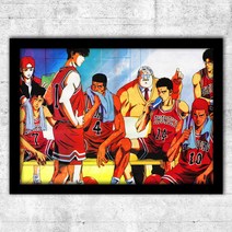 더 퍼스트 슬램덩크 굿즈 판플랫 THE FIRST SLAM DUNK 극장판 smb001, 블랙 프레임, 화이트 02
