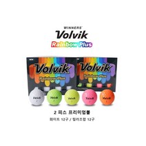 VOLVIK 볼빅 레인보우 플러스 골프공 신형 (23년형), 화이트 12구