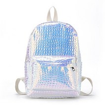 방수백팩 패션 여성 가방 여성 pu 가죽 레이저 배낭 ptgirl 십대 홀로그램