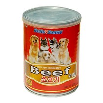 강아지회복식 강아지 소고기 순살코기 통조림 400g 3 수분많은사료 주식캔 강아지다이어트사료