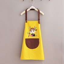 앞치마주문제작 방수 LOGO 정원 미술 반 취미 스카프빔 큰아이 방지 유화그림 그리기도 했다 2879631709, 방수 토착 여성 엘로우 빅사이즈