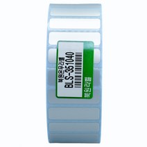 북원라벨 은무지 35X10mm 지관40mm 은무데드롱 BLS-351040 의료기기 라벨용지