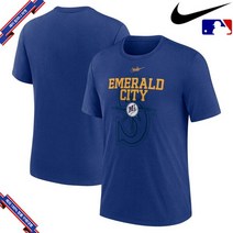 [미국정품] 나이키 MLB 시애틀 매리너스 Rewind Retro Tri-Blend - Royal - 915965