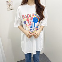 3color 빈티지 워싱 나염 미키마우스 반팔 티셔츠