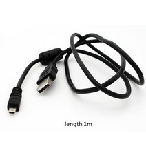 블랙 1M 1.5M 8 핀 UC-E6 카메라 USB 데이터 케이블 연결 코드 올림푸스 PC 소니 충전기, [01] A