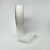 쉬폰오간디 리본 청첩장 리본 선물 포장 리본끈, 쉬폰 오간디, 02. 크 림, 45mm