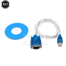1PCS 80cm 고품질 USB 2.0 직렬 RS-232 DB9 9Pin 칩셋 지원 호환 어댑터 USB-RS232HL-340 케이블 WIN10 변, 한개옵션0