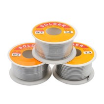 Paste FLUX 납땜용제 도금액 액상 솔더윅 100g 0.60.811.2 6337 플럭스 2.0 45ft 주석 납 주석 와이어 용융 로진 코어 솔더 납땜 와이어 롤 무세척, 50g 0.4mm