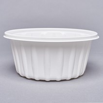 일회용 미니 탕용기 195 파이 국물 탕 쫄면 냉면 칼국수 블랙 화이트, 195칼국수(대/백색) 1420ML(50개), 50개