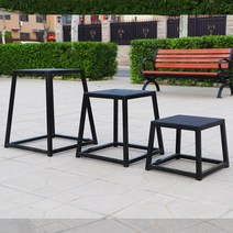 폴리오박스 철제 점프박스 크로스핏 훈련 점핑 상자, 레드 1단 (30cm), 1개