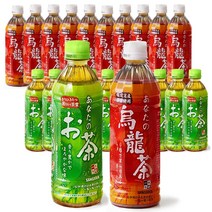 산가리아 당신의 녹차 우롱차 500ml 24병 일본 음료수 홍차 말차 다이어트 차 음료, 당신의 녹차 500ml x 24병