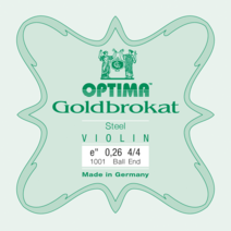 옵티마 골드브로캇 바이올린 e현(1st) 0.26 0.27 0.28 Goldbrokat Violin E1 Ball End 4/4