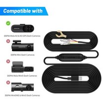 DDPAI 12/24V 자동차 충전기 하드 와이어 키트 N3 DVR 대시 캠 미러 카메라 충전 케이블, For DDPAI N3_CN