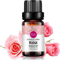 잠잘오는향 숙면 아로마 에센셜오일 벚꽃 에센셜 오일 Oganic 식물 Natrual 꽃 디퓨저 메시지 스킨 케어 10ml, 장미