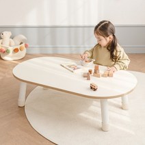 루나스토리 [루나스토리] 원목 와이드 유아 책상 테이블 높이41cm