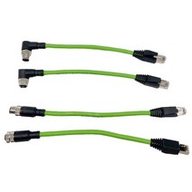 m12 sensor connector to rj45 48pin 5m wire 이더넷 ip67 profinet ehtercat Industrial a type network cabl, 각도, 코드- 8p- ​​5m, 여성 인서트