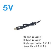 Usb 전원 부스트 라인 dc 5v dc 5v 9v 12v 스텝 업 모듈 usb 변환기 어댑터 케이블 2.1x5.5mm 2.15.5mm 플러그 길이 1m