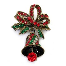 초코잼 크리스마스 벨 브로치