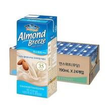 블루다이아몬드 아몬드브리즈 언스위트 190ml 24팩