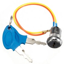전동 킥보드 키박스 자물쇠 보드키 열쇠 범용 점화 키 스위치 잠금 2 키 2 wire for kart scooters electric bike mini atv, 협력사