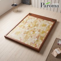 파로마 더안 흙침대 황토 수정 참숯 흙보료 슈퍼싱글퀸, 수정황토볼멜란지체크보료
