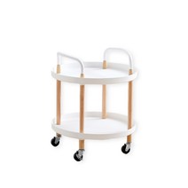 원형 트롤리 카트 틈새 선반 트레이 2단 3단