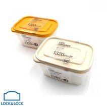 락앤락 1320ml 찬통 뉴 직사각 이지컨테이너 보관용기, 아이보리