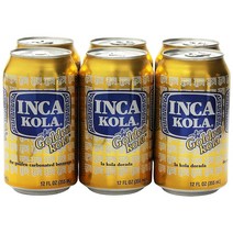 Inca Kola Golden Soda 잉카콜라 골든 소다 12oz(355ml) 6캔, 355ml