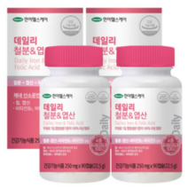 한미헬스케어 데일리 철분 & 엽산, 90정, 20개