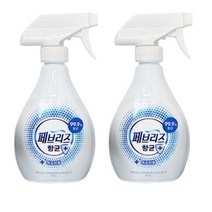 플러스 섬유탈취제 깨끗한향 370ml x 2개