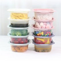 전자레인지 냉동밥 용기 500ml 300ml 냉장 냉동 사용가능소분 보관 용기 냉동밥그릇, 300ml (20종세트)