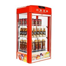 음료수 온장고 두유 온도 보온 약국 캔커피 병음료, 레드 96L 음료수 온장고