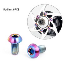 브레이크 Deemount M5x10mm 디스크 로터 볼트 T25 Torx 티타늄 자전거 부품 MTB 산악 Ti 나사 6 개 또는 1