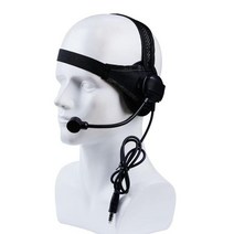 군용 헤드셋 전술 헤드폰 및 액세사리군사 cs 슈팅 사냥 게임용 마이크가 있는 ii, 검은색