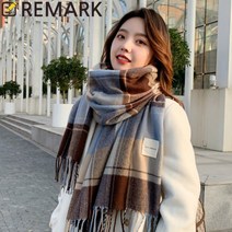 리마크몰) 2733 잉글리시 체크 머플러 / 스카이캐시미어 / 체크 머플러
